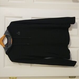 Gerry Men's Medium Performance Fleece  Black Hoodie Long Sleeve Pullover Shirt